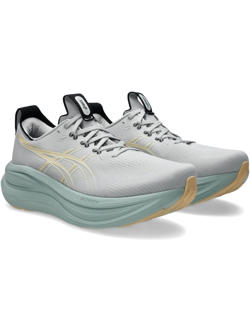 ASICS Men's Gel-Nimbus 28 Running Shoes Cloud Gray/Cream - Size 10.5